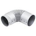 Fielders 75mm Zinc Round Downpipe Elbow - 90-Degree Bend - Zinc - SuperSaverAU - view 1