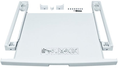 Bosch Stacking kit with shelf - White - Shelf supports 16kg - Suits most Bosch dryers - WTZ11400
