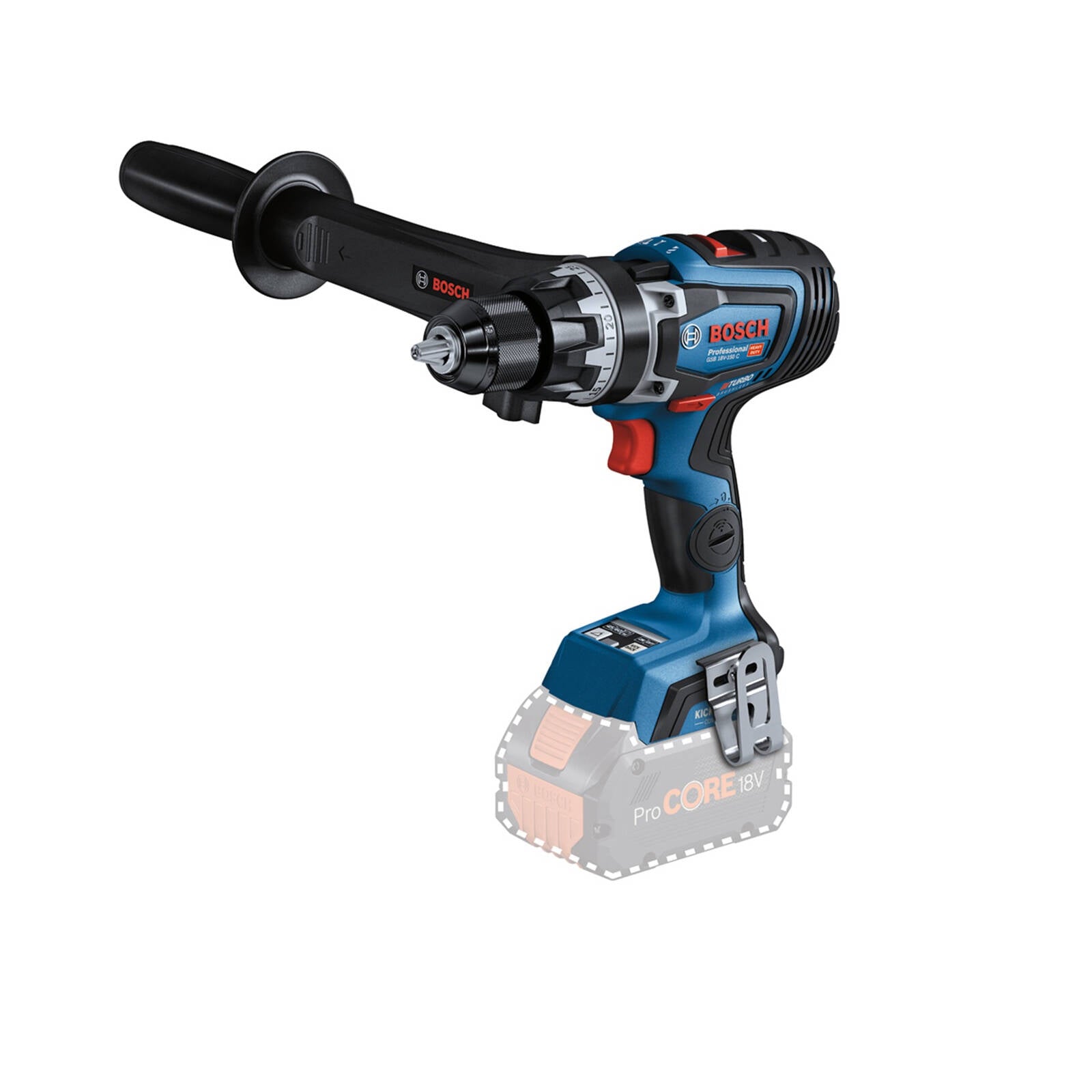 Bosch Professional 18V Brushless 150Nm Hammer Drill GSB 18V-150 C - Skin Only