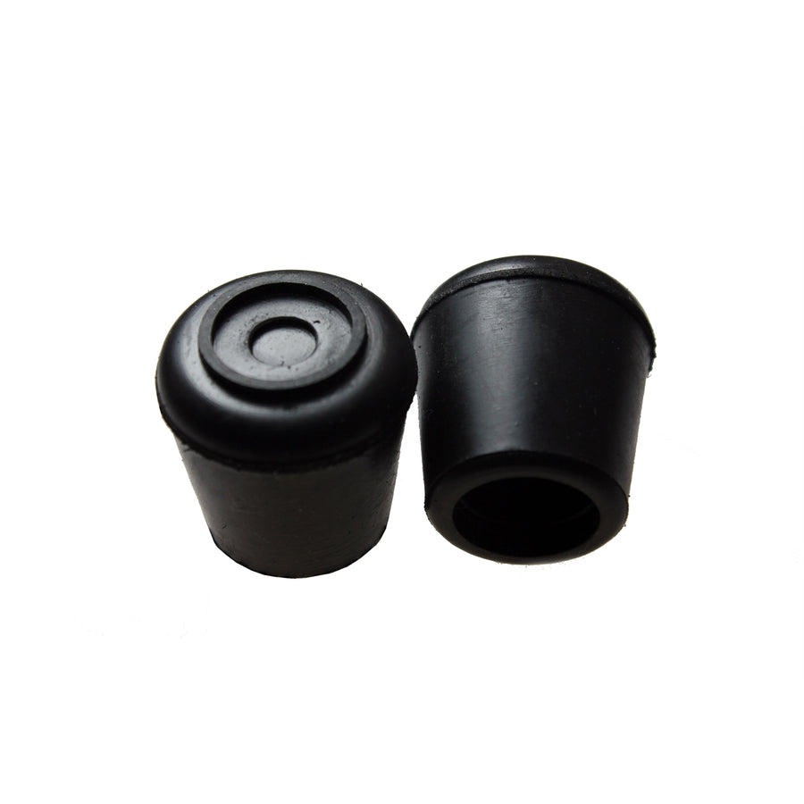 Surface Gard 38mm Black Round External Rubber Chair Tips - 4 Pack