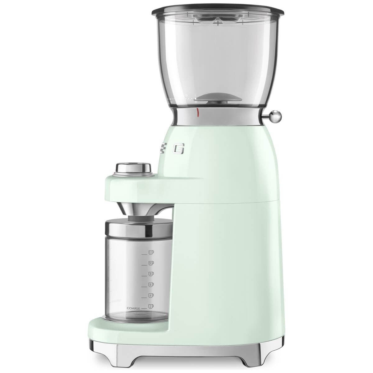 Smeg 50's retro style coffee grinder - pastel green - 30 grind levels - 350g hopper - CGF01PGAU