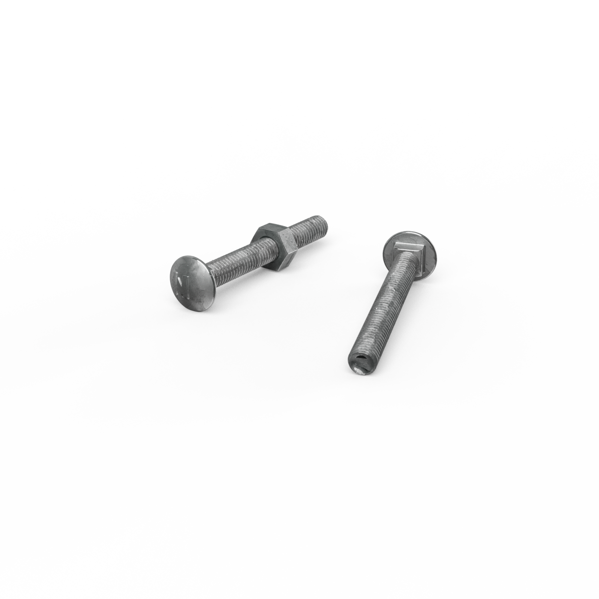 Zenith M6 x 50mm Hot Dip Galvanised Cup Head Bolts Nuts 25 Pack - SuperSaverAU - view 3