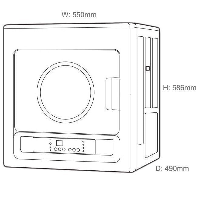 Rinnai 4kg Dry-Soft 4 natural gas clothes dryer - Quick Dry, extra soft cycle, auto-sensing - DRYSOFT4N