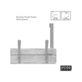 Mode 4 Hook Over Door Hanger - 450mm - Brushed Nickel & White Wash - Functional Design - SuperSaverAU - view 4