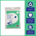 Packz Dining Chair Cover - 1200 x 1000 x 250mm - Clear - Reusable Protection - SuperSaverAU - view 5