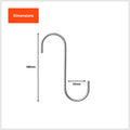 Taskmaster 180 x 100 x 6mm Steel S Hook 4 Pack