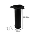 Adoored Table Leg - 60 x 230mm - Steel - Black Round Design - SuperSaverAU - view 3