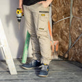 Dewalt Khaki Goldfield Prostretch Trousers Size 36 - Breathable Stretch Fabric - Durable Design - SuperSaverAU - view 2