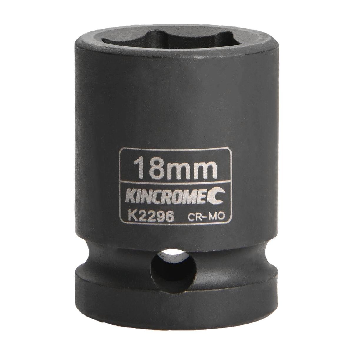 Kincrome 18mm Impact Socket - 1/2 Inch - Cr-Mo Steel - Rust Resistant - SuperSaverAU - view 1