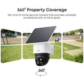 Eufy S340 SoloCam 3K Dual-Camera Security Camera - 360° Pan and Tilt, Solar Powered - T8170TW1