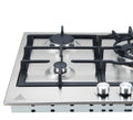Trinity 90cm 5 Burner Gas Cooktop - Stainless Steel - Wok Burner - Cast Iron Trivets - TRG900SS