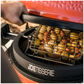 Kamado Joe JoeTisserie basket kit - flat basket and tumbler basket, stainless steel, silver - KJ15172022