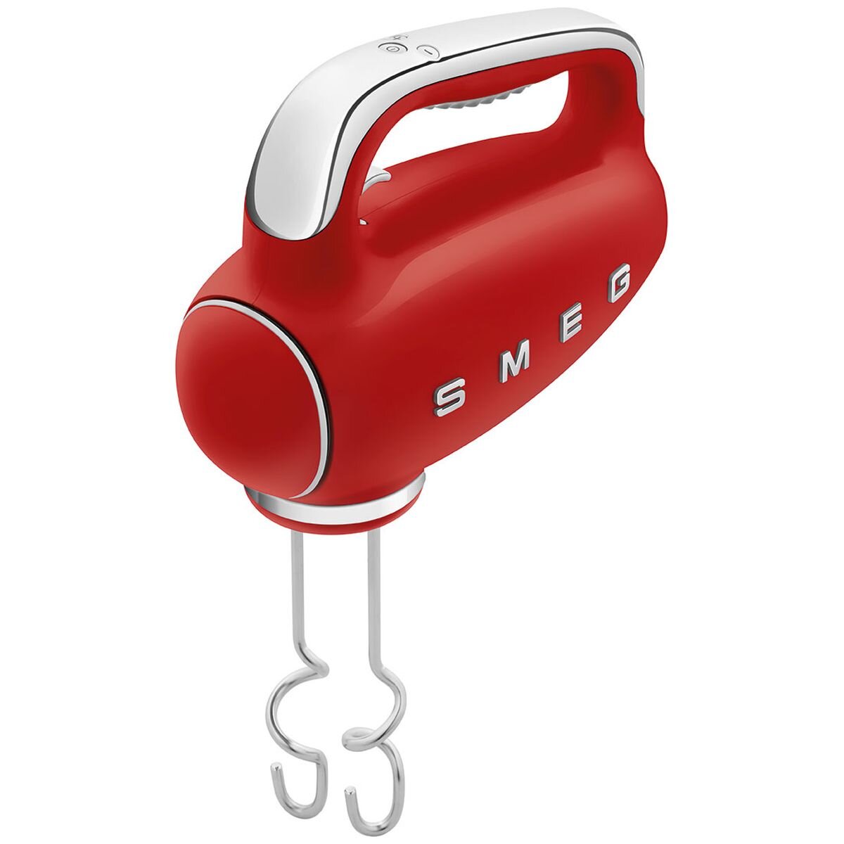 Smeg 50s Retro Style Hand Mixer - 250W, 9 Speeds Plus Turbo, Backlit LED Display, Red - HMF01RDAU