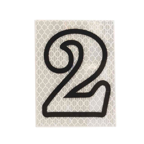 Sandleford 80mm Self Adhesive Night Shine House Number 2 - Silver - SuperSaverAU - view 1