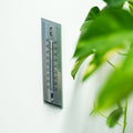 Holman 250mm Aluminium Wall Thermometer, Silver, Indoor / Outdoor