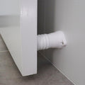Adoored 75mm White Cushion Clip Door Stop - Plastic/Rubber, Indoor