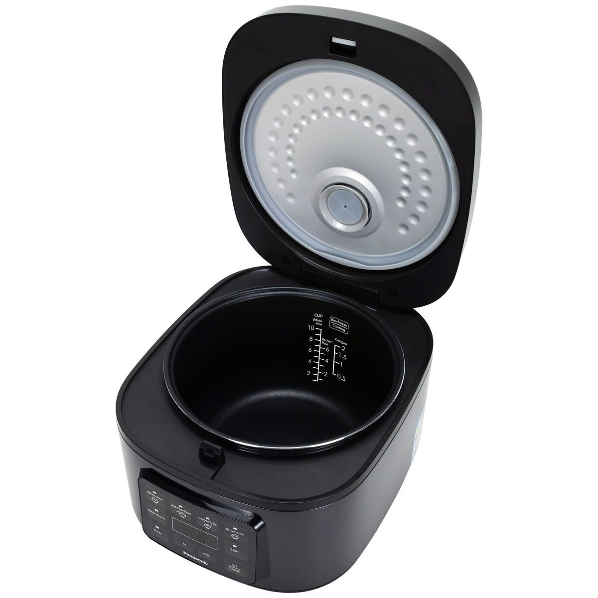 Panasonic 10-cup rice and multi cooker - Fuzzy Logic, Quick Cook function, black - SR-DA182KST