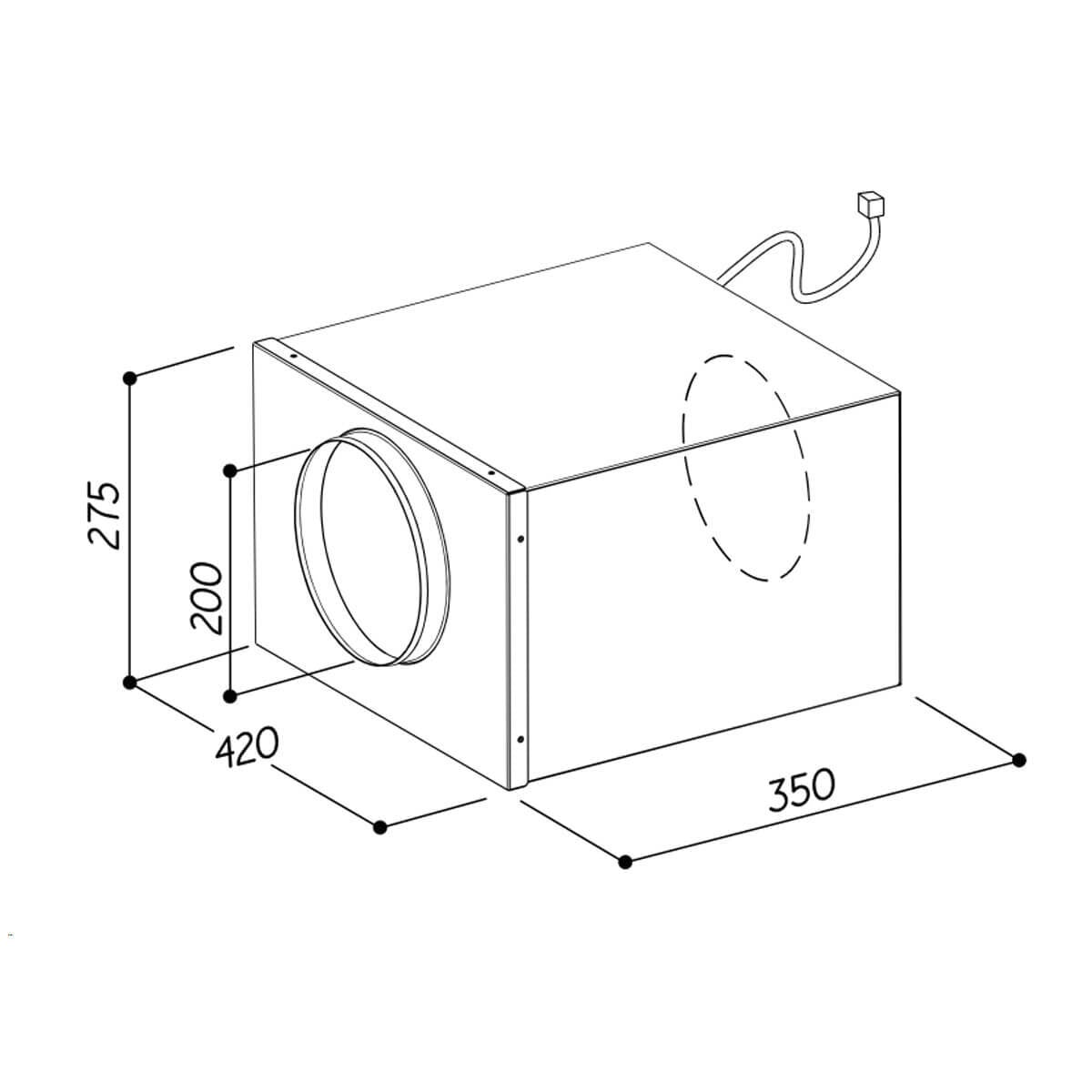Sirius Internal Inline Motor - Offboard European Made Motor, Stainless Steel, 10A Plug and Lead - SEM8A