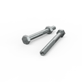 Zenith M8 x 75mm Zinc Plated Hex Head Bolts and Nuts - 2 Pack - Strong Grip - SuperSaverAU - view 1