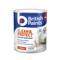 British Paints Clean and Protect Low Sheen Interior Paint 1L - White - Wipeable Surface - 8-Year Mould Guarantee - SuperSaverAU - view 1