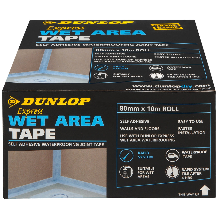 Dunlop Express Wet Area Waterproofing Tape Grey Butyl 10m