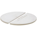 Kamado Joe Big Joe half moon deflector plates - Two-piece ceramic set for indirect cooking - BJ-HDP