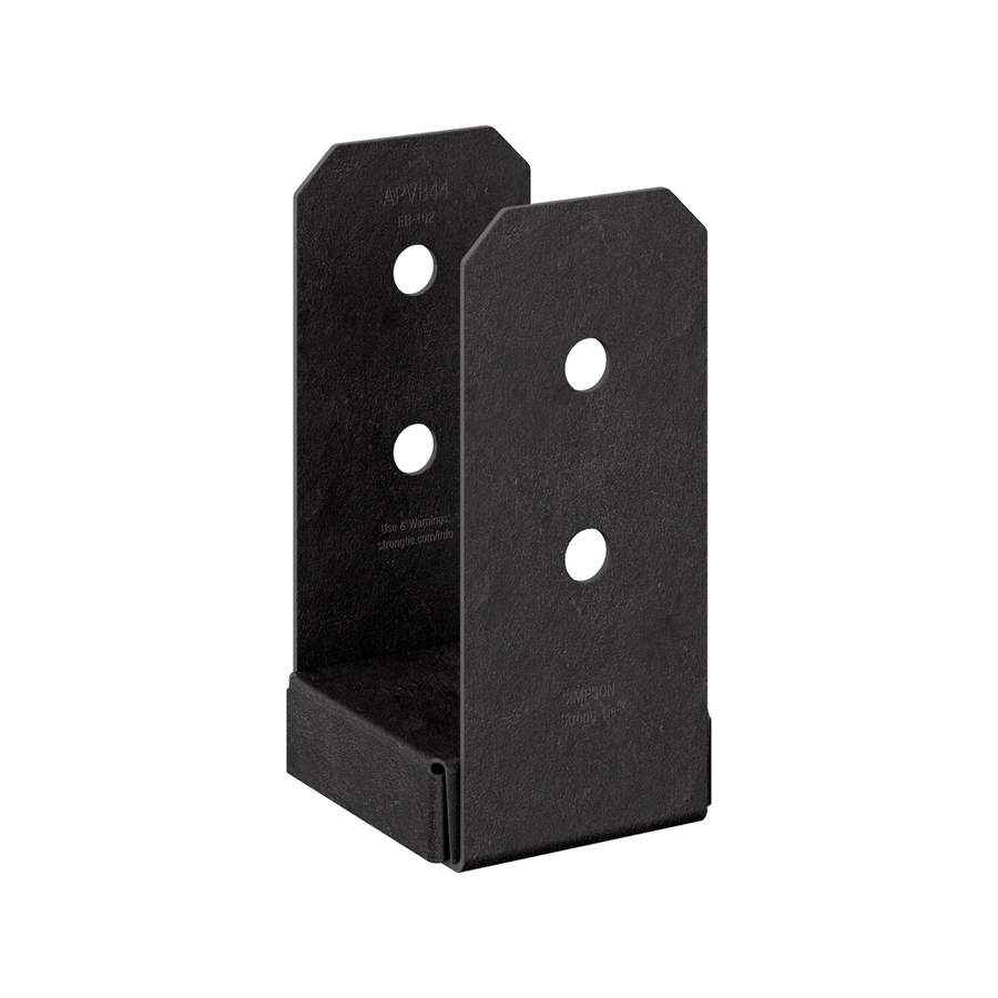 Simpson Strong Tie Post Base - 90 x 90mm - Black - 25mm Standoff Height - SuperSaverAU - view 1
