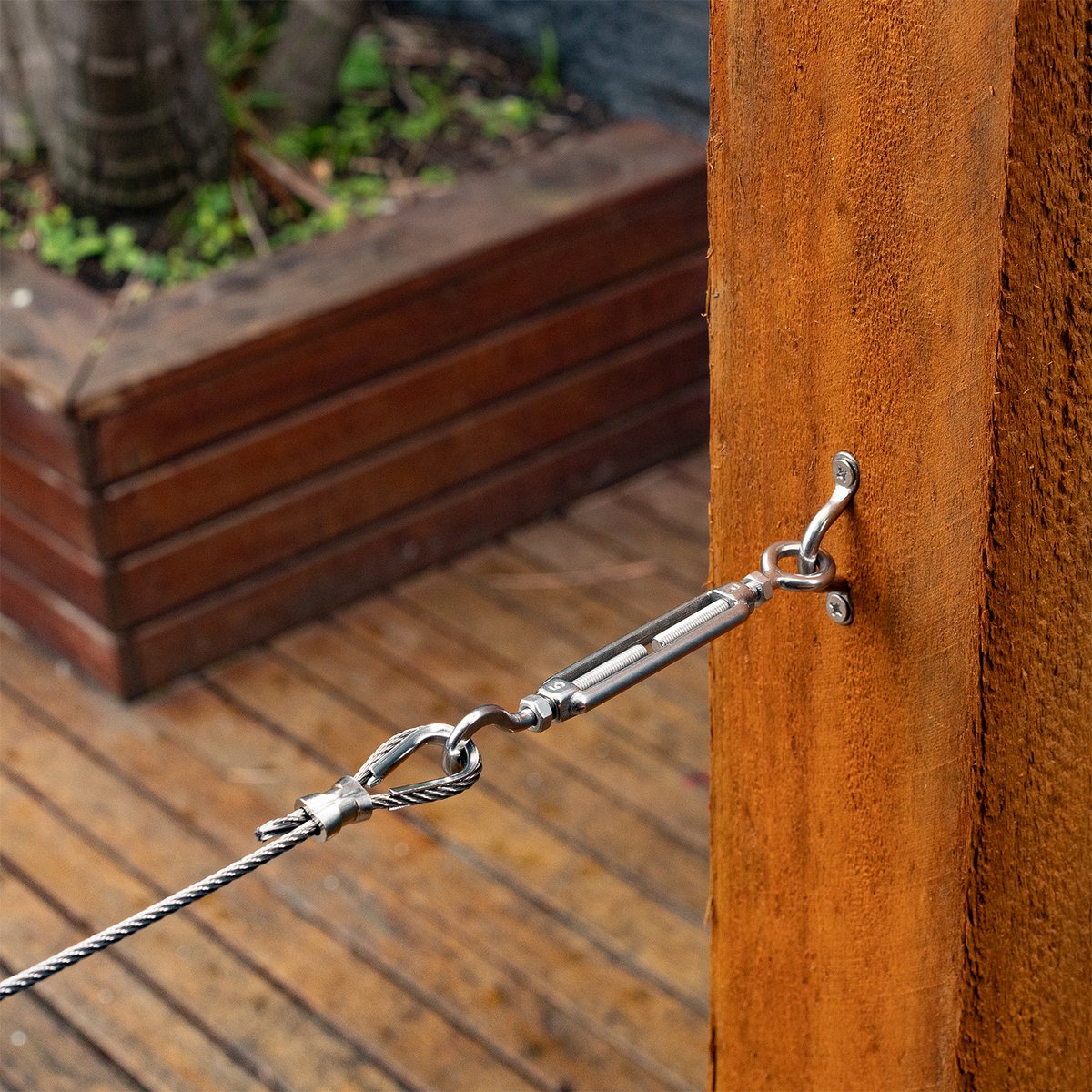 Taskmaster 5mm 316 Stainless Steel Hook Eye Balustrade Kit - Rust Resistant - Timber Fixing - SuperSaverAU - view 2