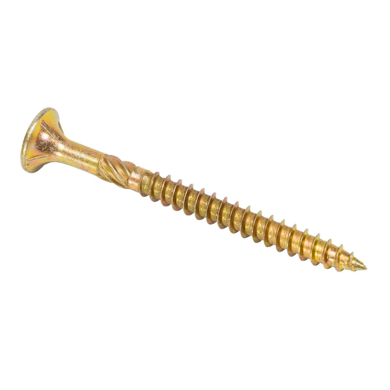 Titan 14g x 75mm Zinc Gold Bugle Head Timber Batten Screw - 25 Pack