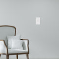 DETA White 1 Gang Single Vertical Light Switch Polycarbonate Indoor