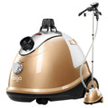 SOGA garment steamer - 1800W, 1.8L tank, 35g/min steam, adjustable pole, gold finish - GARMENTROUNDGOLD