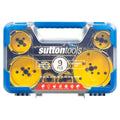 Sutton Tools 19 111mm 9 Piece Multi Purpose Plumber Holesaw Set - SuperSaverAU - view 1