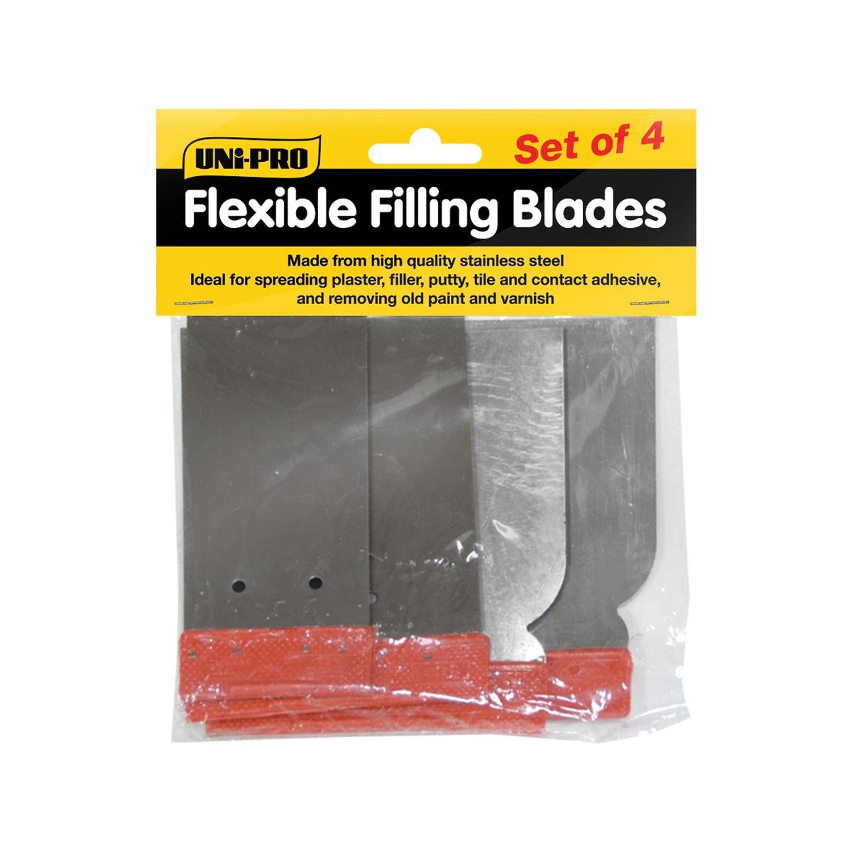 Uni Pro Filling Blade Set - 4 Piece - Carbon Steel - Flexible Use - SuperSaverAU - view 1