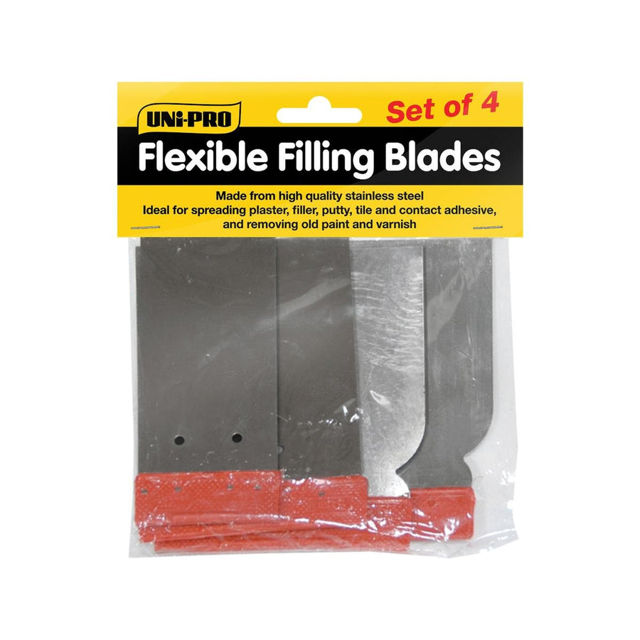 Uni Pro Filling Blade Set - 4 Piece - Carbon Steel - Flexible Use - SuperSaverAU - view 1