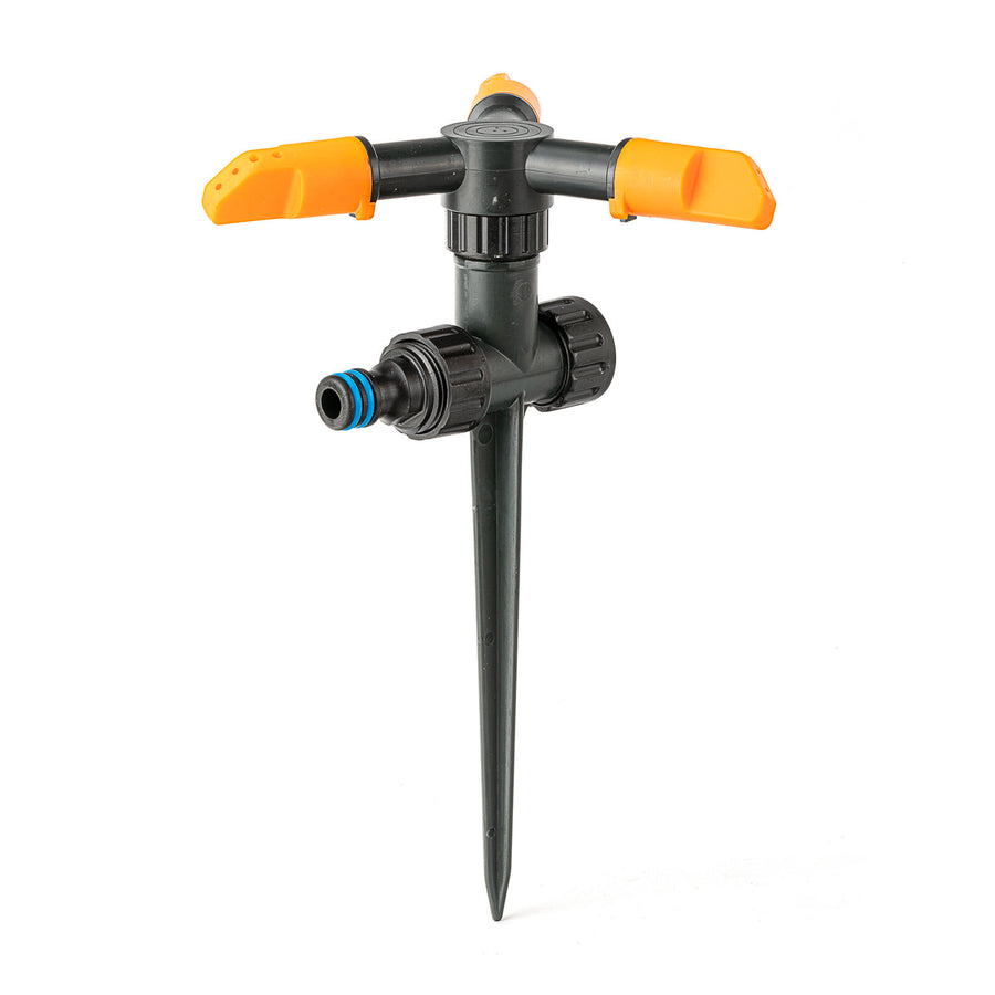 Holman 3 Arm Charcoal Plastic Rotating Sprinkler on Spike