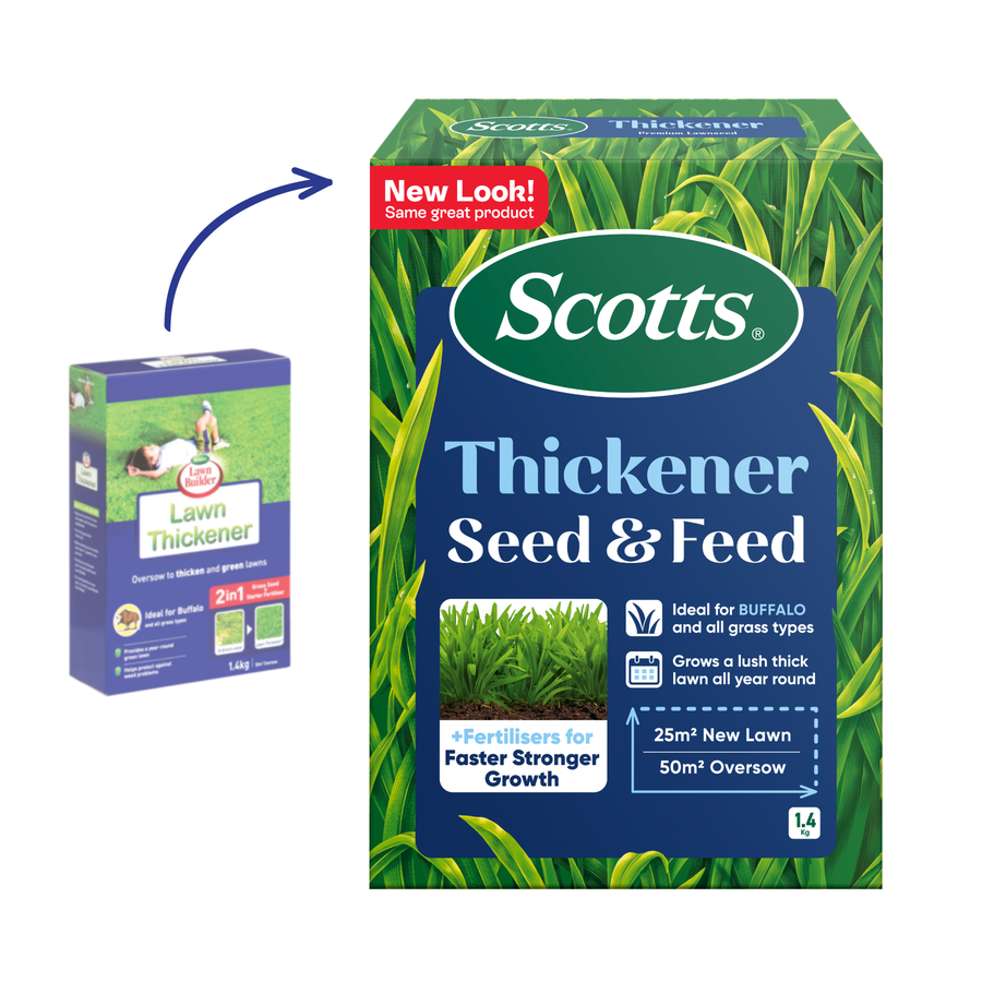 Scotts Lawn Builder 1.4kg Lawn Thickener Seed & Feed Drought Tolerant