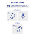 Permastik Medium Clear Plastic Suction Wall Hooks - 4 Pack