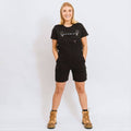 Green Hip All Women Shortalls Black Size 10 Cotton Drill with Cargo Pocket