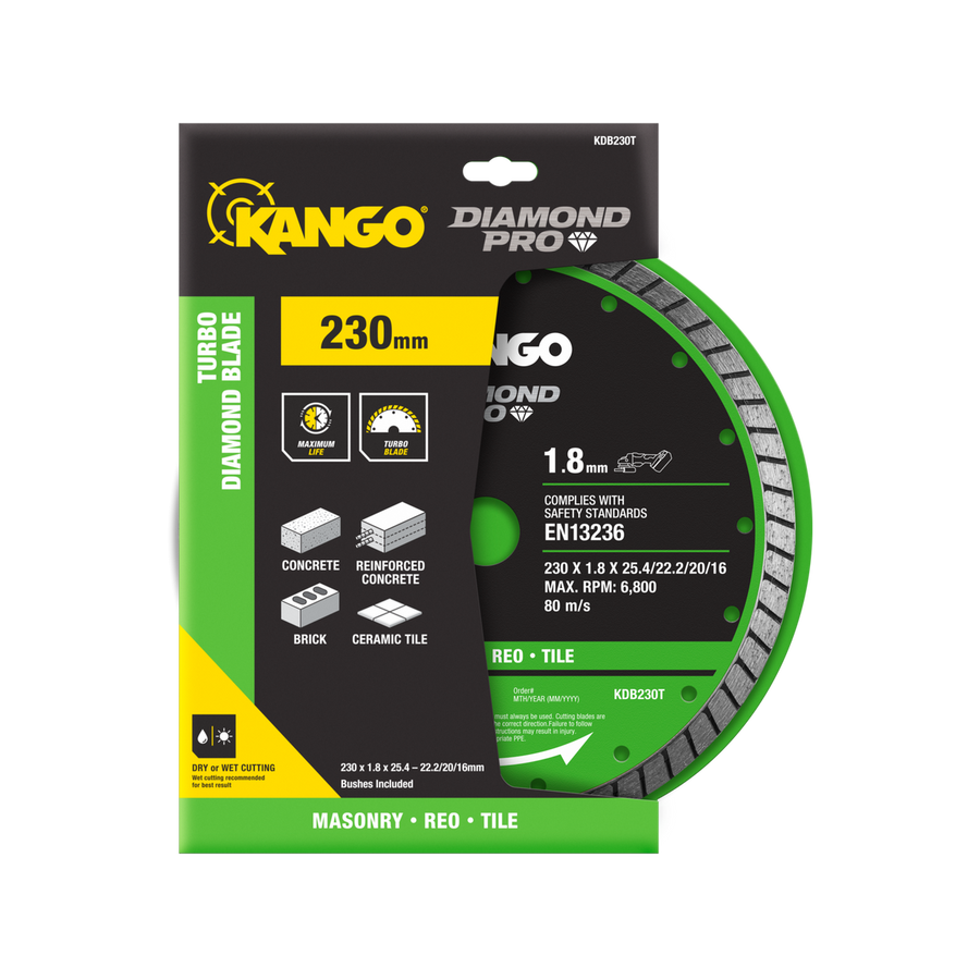Kango Turbo Diamond Saw Blade - 230mm - Ultra Thin - Fast Cutting - SuperSaverAU - view 1