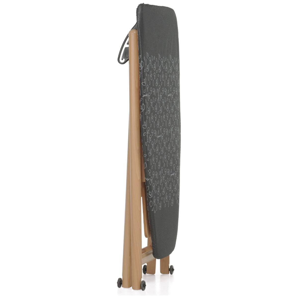 Foppapedretti Assai 4.0 ironing board - natural beechwood, adjustable, lower shelf, folds flat - F9900310703