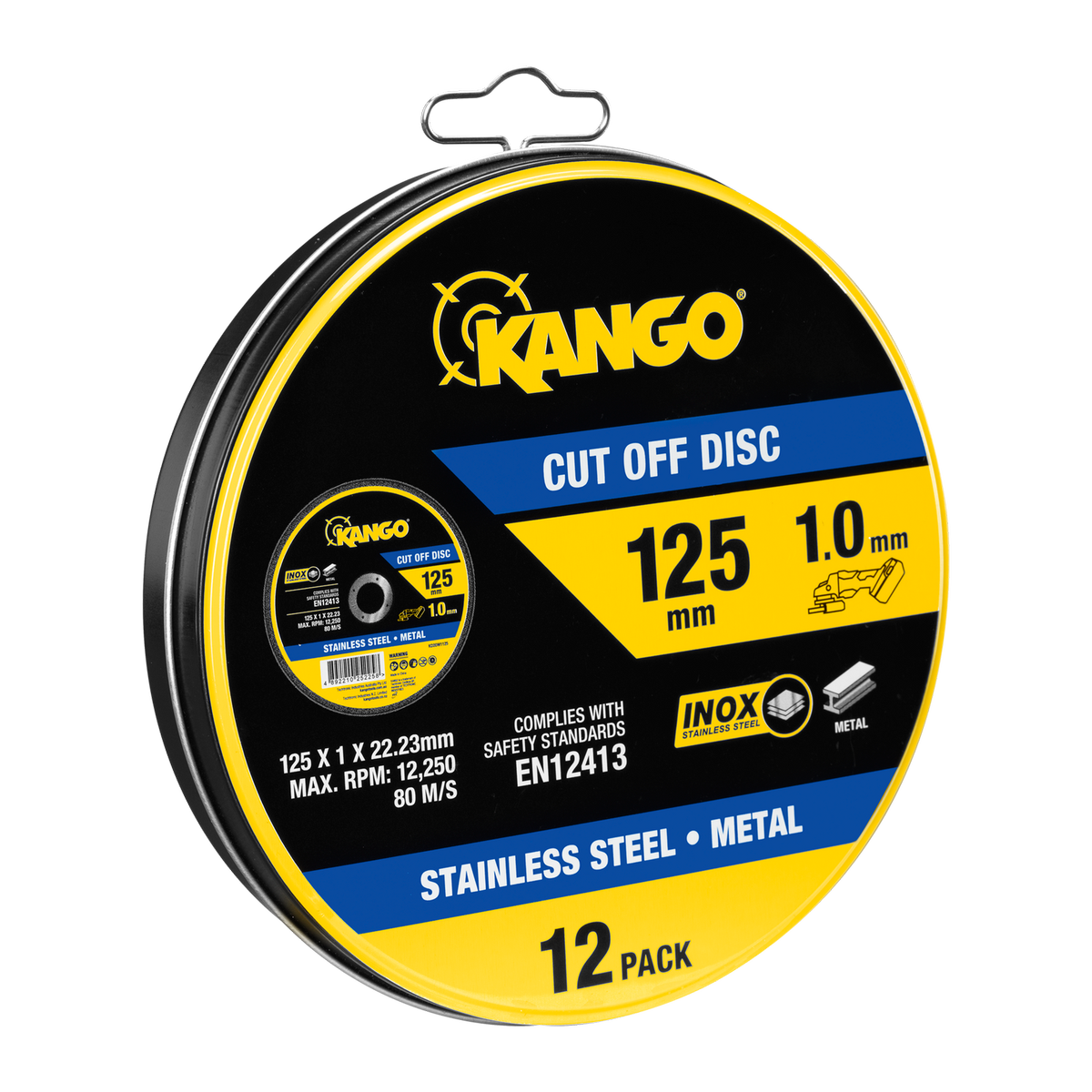 Kango Metal Cut Off Discs 125mm - 12 Pack - Inox-Free - Durable - SuperSaverAU - view 1