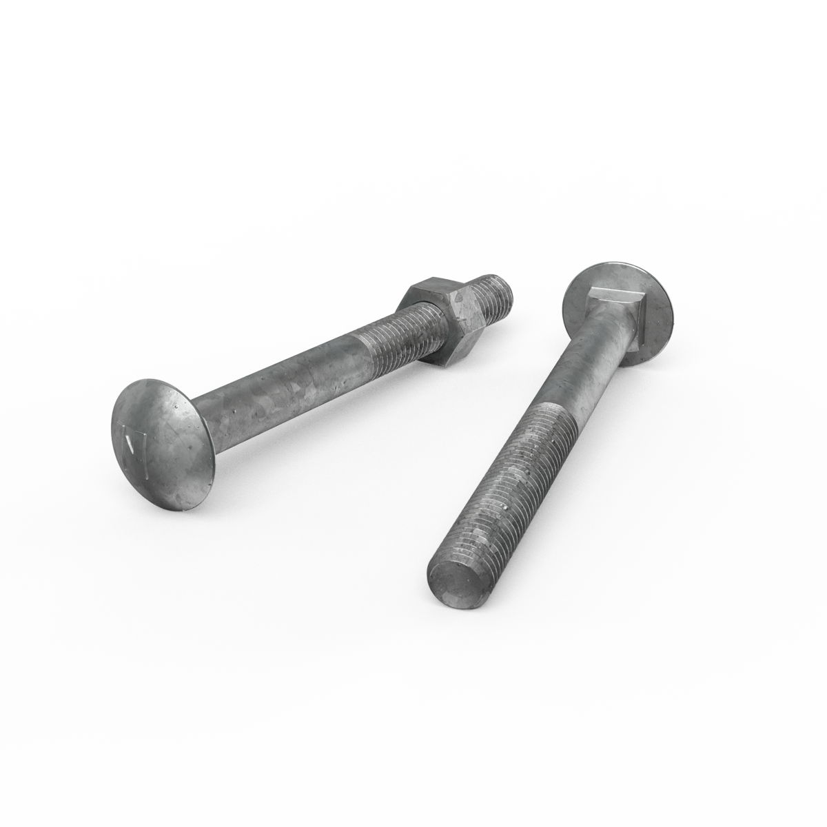 Zenith Hot Dip Galvanised Cup Head Bolts 12x120mm Steel Rust Resistant - SuperSaverAU - view 1