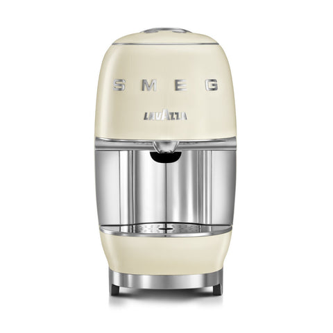 Smeg Lavazza A Modo Mio Capsule Coffee Machine - Retro Design - Cream Fascia - 900mL Tank - 18000465