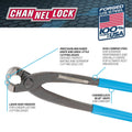 Channellock Concreters Nippers 250mm High Carbon Steel Durable Cutting - SuperSaverAU - view 2