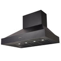 Schweigen 120cm Wall Mounted BBQ Rangehood - Black, 3000m³/h, 4 Speeds, Touch Controls - CL8912BSP2KIT