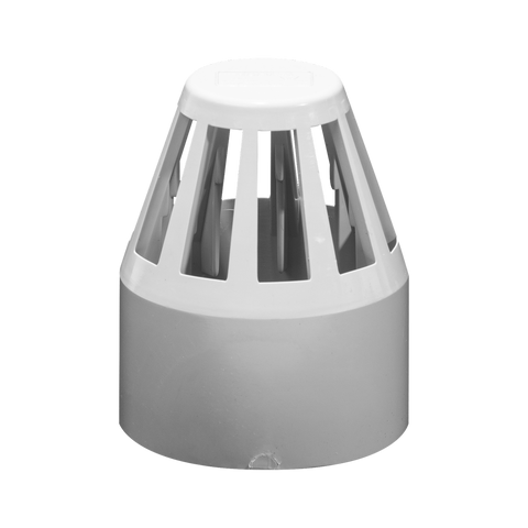 Holman 50mm PVC DWV Plain Vent Cowl - Grey - Durable - Easy To Install - SuperSaverAU - view 1