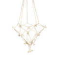 Eden 110cm Cotton Macrame Hanger - Hand-Woven Plant Display with Tassels - SuperSaverAU - view 1
