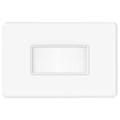 Deta S Line Brush Plate - 75mm x 4.3mm - White - Low Profile Cable Management - SuperSaverAU - view 1