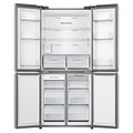 Hisense 483L PureFlat French Door Fridge - Stainless Steel - Non-Plumbed Ice and Water - HRCD483TSW
