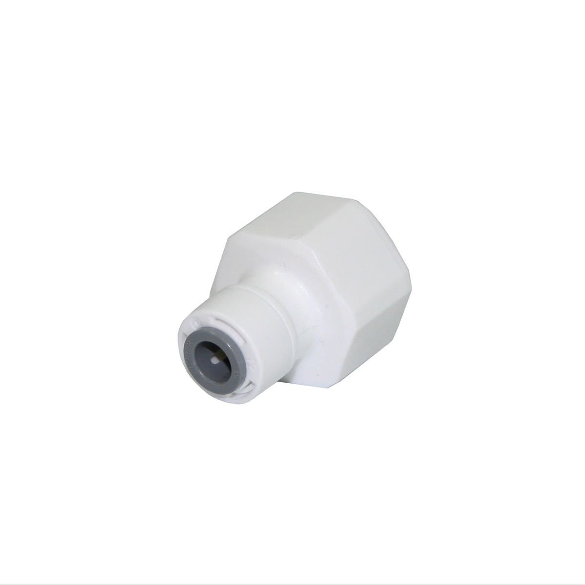 Stefani Outlet Connector - 1/2in BSP - 1/4in Push Fit - White - SuperSaverAU - view 1